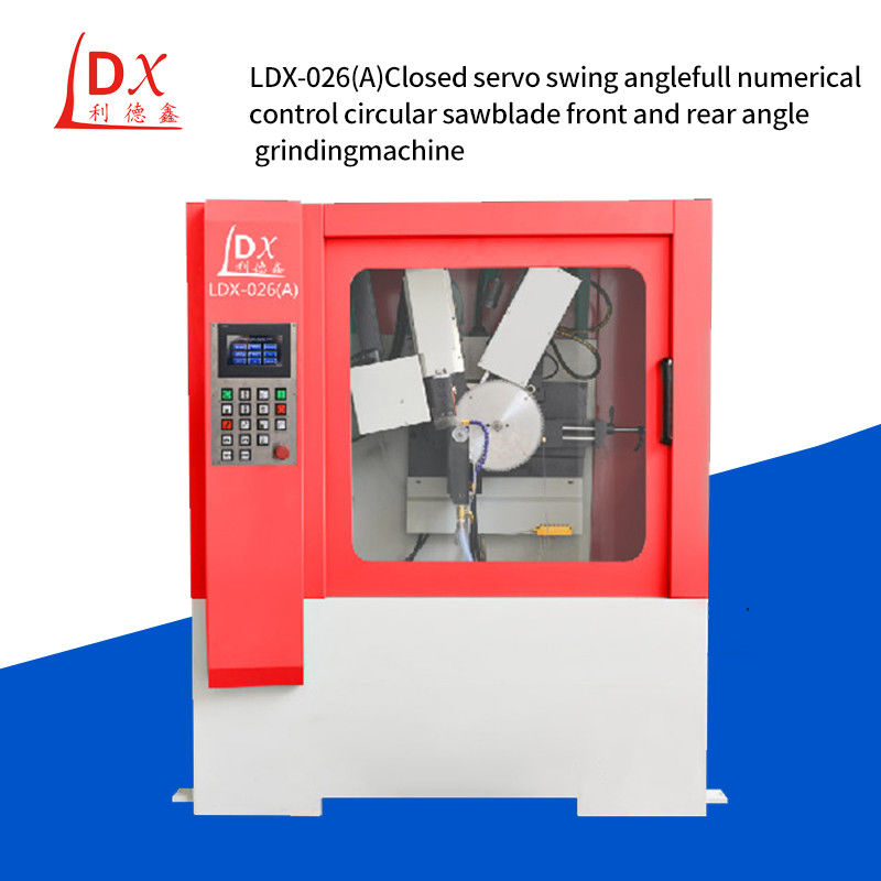 Voller geschlossener Servo Schwingwinkel Voll CNC TCT Sägeblatt Vorder- und Hinterwinkelschärfmaschine LDX-026A
