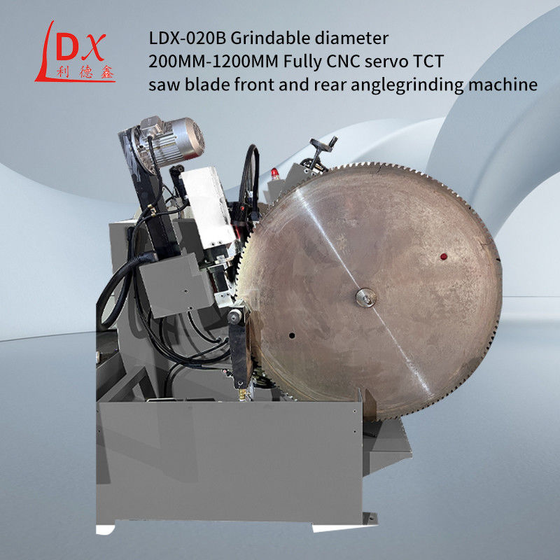 LDX-020B Maßgeschneiderte Holzbearbeitungsmaschine TCT Rundsägenblatt Front und Hinterwinkel Schleifmaschine