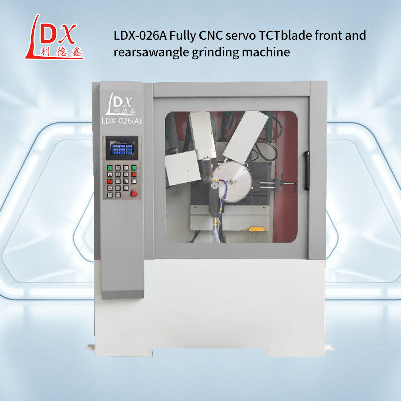 Voll geschlossene Servo-Swing-Winkel-CNC-Rundsägenblatt Front- und Hinterwinkel-Schleifmaschine LDX-026A