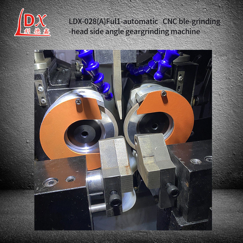 LDX-028A Voll-CNC-Doppel-Schleifkopf Kreissäge Blatt Seitenwinkelschärfmaschine