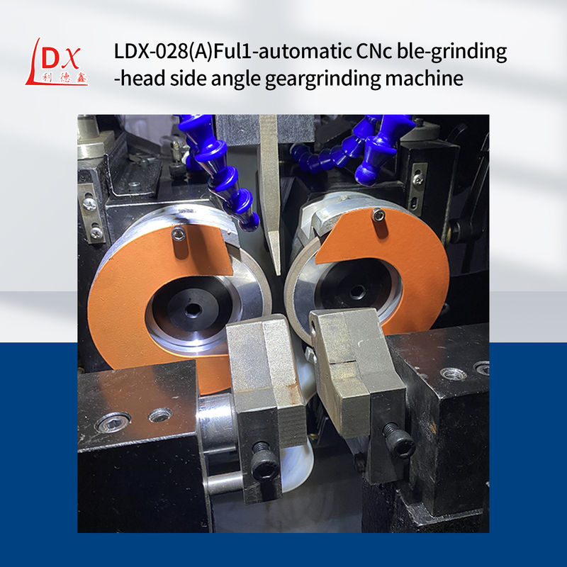 LDX-028A Hochpräzisions-Servo-Full-CNC-Kreislaufsäge-Klinge-Doppelschleifkopf-Seitenwinkelschleifmaschine