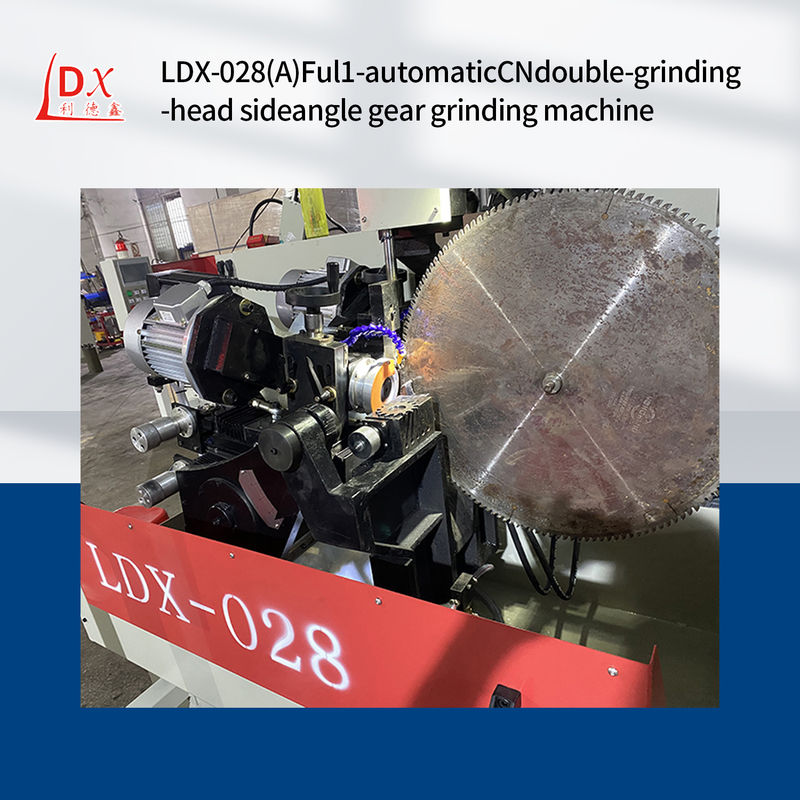 LDX-028A Servo Set Werkzeug CNC Rundsägen Blatt Doppel-Schleifkopf Seiteneckel Getriebe Schleifmaschine